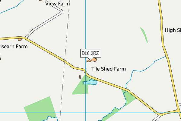 DL6 2RZ map - OS VectorMap District (Ordnance Survey) DL6 2RZ map - OS VectorMap District (Ordnance Survey)