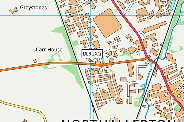 DL6 2XQ map - OS VectorMap District (Ordnance Survey) DL6 2XQ map - OS VectorMap District (Ordnance Survey)