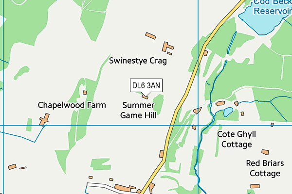 DL6 3AN map - OS VectorMap District (Ordnance Survey) DL6 3AN map - OS VectorMap District (Ordnance Survey)