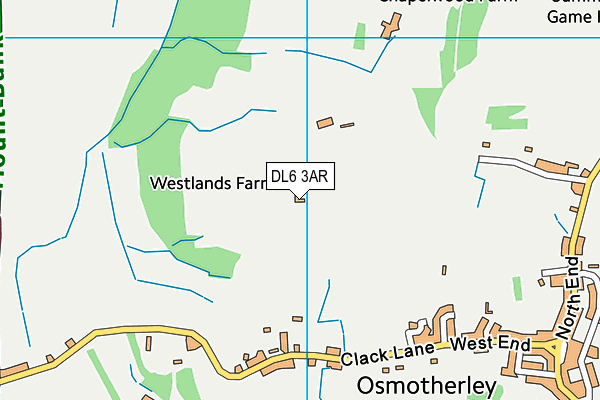 DL6 3AR map - OS VectorMap District (Ordnance Survey) DL6 3AR map - OS VectorMap District (Ordnance Survey)