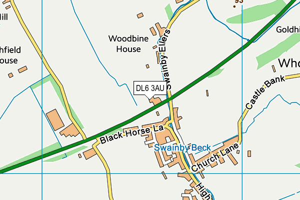 DL6 3AU map - OS VectorMap District (Ordnance Survey) DL6 3AU map - OS VectorMap District (Ordnance Survey)