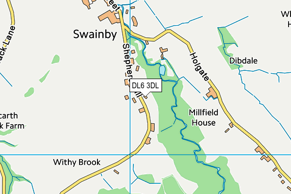 DL6 3DL map - OS VectorMap District (Ordnance Survey) DL6 3DL map - OS VectorMap District (Ordnance Survey)