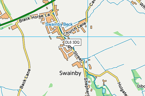DL6 3DQ map - OS VectorMap District (Ordnance Survey) DL6 3DQ map - OS VectorMap District (Ordnance Survey)