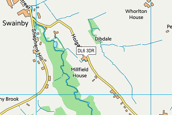 DL6 3DR map - OS VectorMap District (Ordnance Survey) DL6 3DR map - OS VectorMap District (Ordnance Survey)