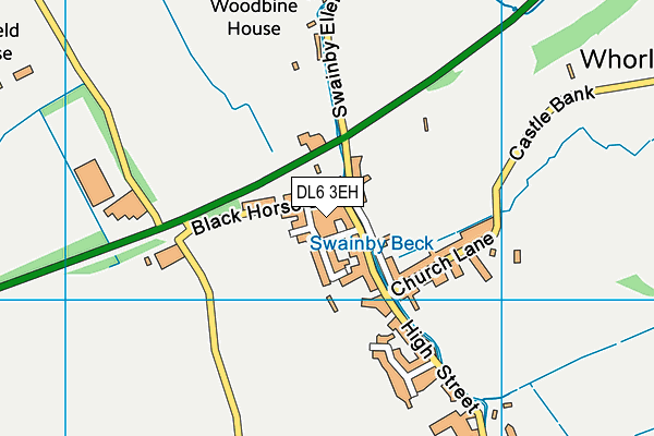 DL6 3EH map - OS VectorMap District (Ordnance Survey) DL6 3EH map - OS VectorMap District (Ordnance Survey)