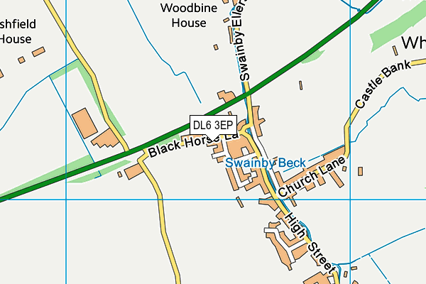DL6 3EP map - OS VectorMap District (Ordnance Survey)