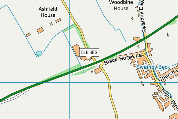 DL6 3ES map - OS VectorMap District (Ordnance Survey) DL6 3ES map - OS VectorMap District (Ordnance Survey)