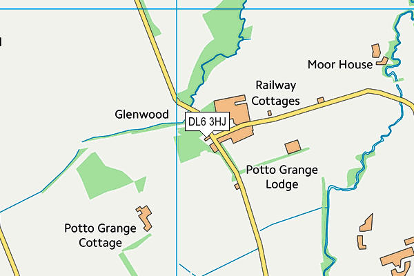 DL6 3HJ map - OS VectorMap District (Ordnance Survey) DL6 3HJ map - OS VectorMap District (Ordnance Survey)
