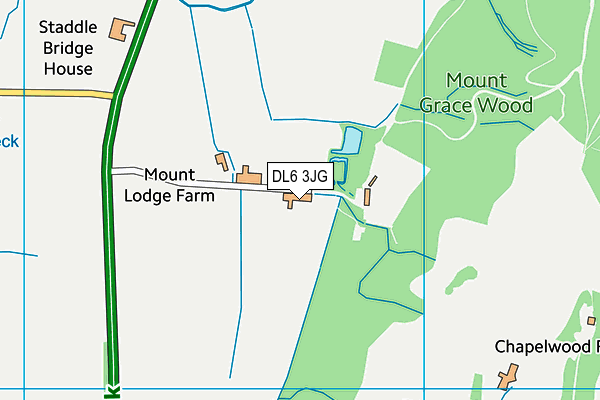 DL6 3JG map - OS VectorMap District (Ordnance Survey) DL6 3JG map - OS VectorMap District (Ordnance Survey)