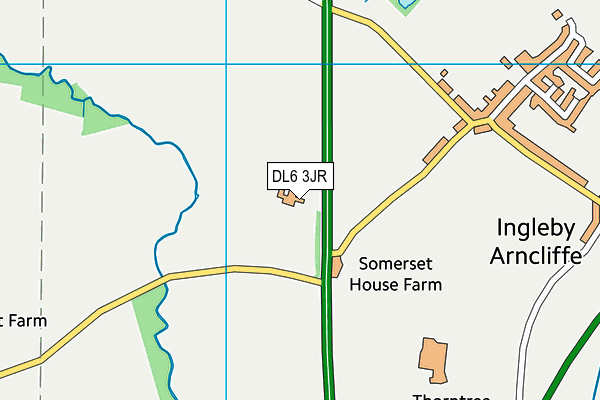 DL6 3JR map - OS VectorMap District (Ordnance Survey) DL6 3JR map - OS VectorMap District (Ordnance Survey)
