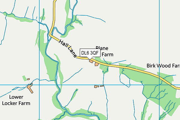 DL6 3QF map - OS VectorMap District (Ordnance Survey) DL6 3QF map - OS VectorMap District (Ordnance Survey)