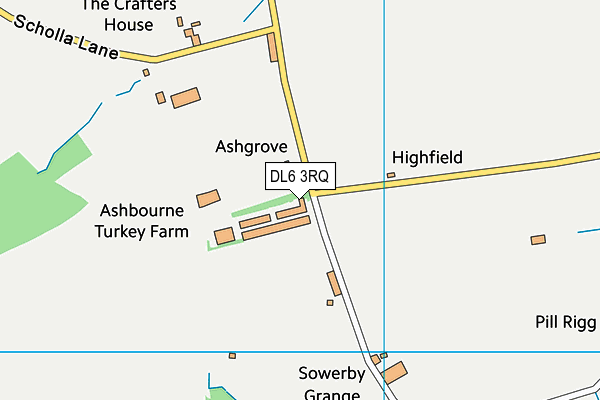 DL6 3RQ map - OS VectorMap District (Ordnance Survey) DL6 3RQ map - OS VectorMap District (Ordnance Survey)
