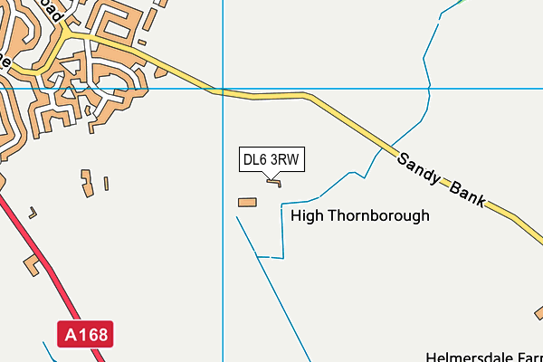 DL6 3RW map - OS VectorMap District (Ordnance Survey) DL6 3RW map - OS VectorMap District (Ordnance Survey)