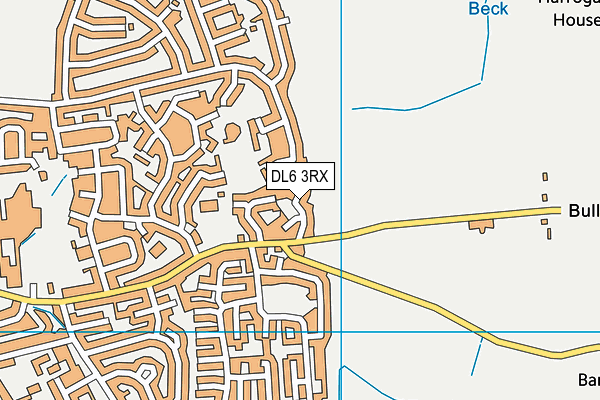 DL6 3RX map - OS VectorMap District (Ordnance Survey) DL6 3RX map - OS VectorMap District (Ordnance Survey)