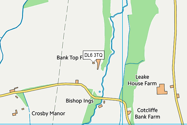 DL6 3TQ map - OS VectorMap District (Ordnance Survey) DL6 3TQ map - OS VectorMap District (Ordnance Survey)