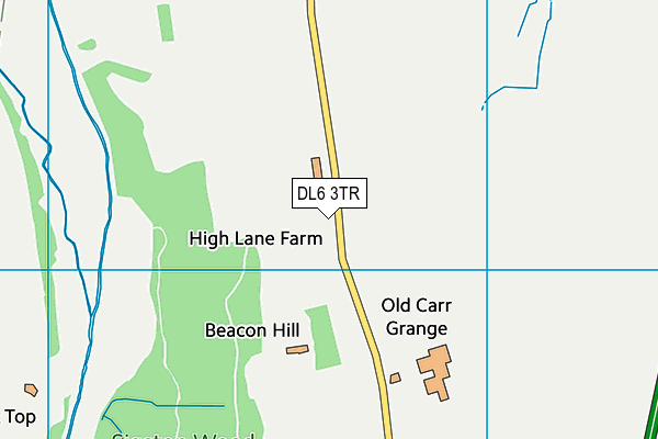 DL6 3TR map - OS VectorMap District (Ordnance Survey) DL6 3TR map - OS VectorMap District (Ordnance Survey)
