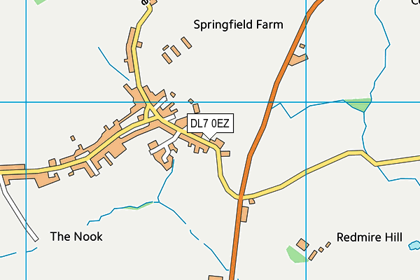 DL7 0EZ map - OS VectorMap District (Ordnance Survey) DL7 0EZ map - OS VectorMap District (Ordnance Survey)