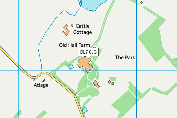 DL7 0JG map - OS VectorMap District (Ordnance Survey) DL7 0JG map - OS VectorMap District (Ordnance Survey)