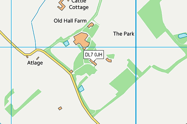 DL7 0JH map - OS VectorMap District (Ordnance Survey) DL7 0JH map - OS VectorMap District (Ordnance Survey)