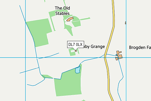 DL7 0LX map - OS VectorMap District (Ordnance Survey) DL7 0LX map - OS VectorMap District (Ordnance Survey)