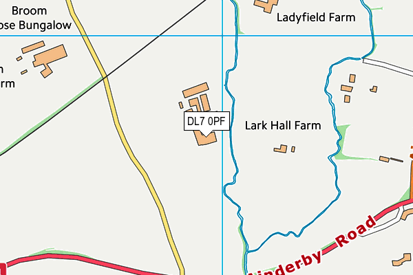 DL7 0PF map - OS VectorMap District (Ordnance Survey) DL7 0PF map - OS VectorMap District (Ordnance Survey)