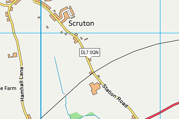 DL7 0QN map - OS VectorMap District (Ordnance Survey) DL7 0QN map - OS VectorMap District (Ordnance Survey)