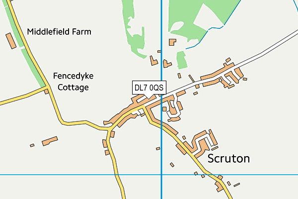 DL7 0QS map - OS VectorMap District (Ordnance Survey) DL7 0QS map - OS VectorMap District (Ordnance Survey)