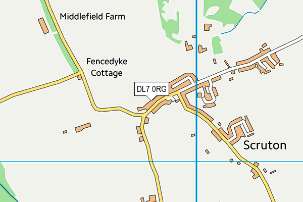 DL7 0RG map - OS VectorMap District (Ordnance Survey)