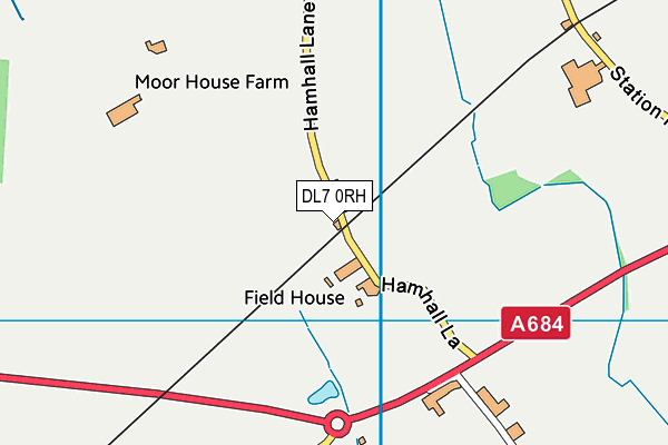 DL7 0RH map - OS VectorMap District (Ordnance Survey) DL7 0RH map - OS VectorMap District (Ordnance Survey)