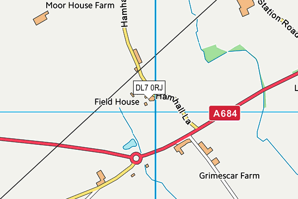 DL7 0RJ map - OS VectorMap District (Ordnance Survey) DL7 0RJ map - OS VectorMap District (Ordnance Survey)