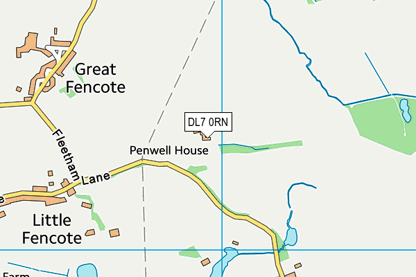 DL7 0RN map - OS VectorMap District (Ordnance Survey) DL7 0RN map - OS VectorMap District (Ordnance Survey)