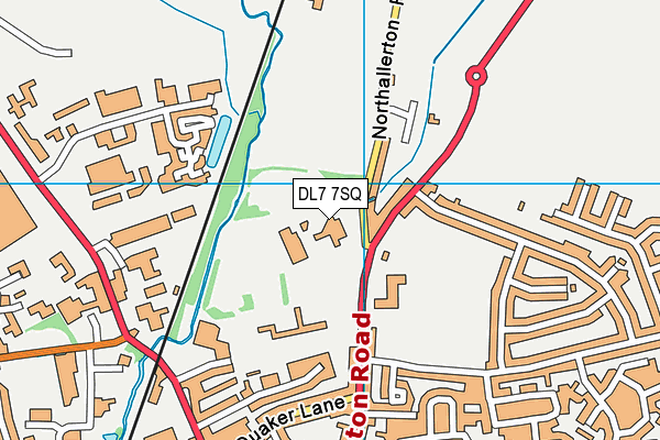 DL7 7SQ map - OS VectorMap District (Ordnance Survey) DL7 7SQ map - OS VectorMap District (Ordnance Survey)