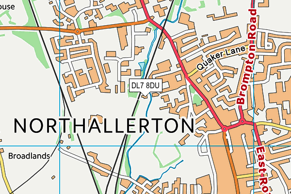 DL7 8DU map - OS VectorMap District (Ordnance Survey) DL7 8DU map - OS VectorMap District (Ordnance Survey)
