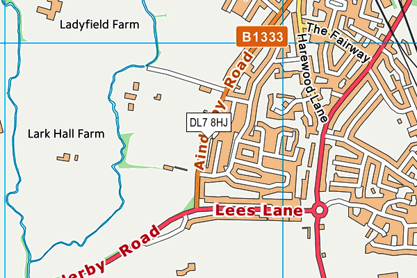 DL7 8HJ map - OS VectorMap District (Ordnance Survey) DL7 8HJ map - OS VectorMap District (Ordnance Survey)