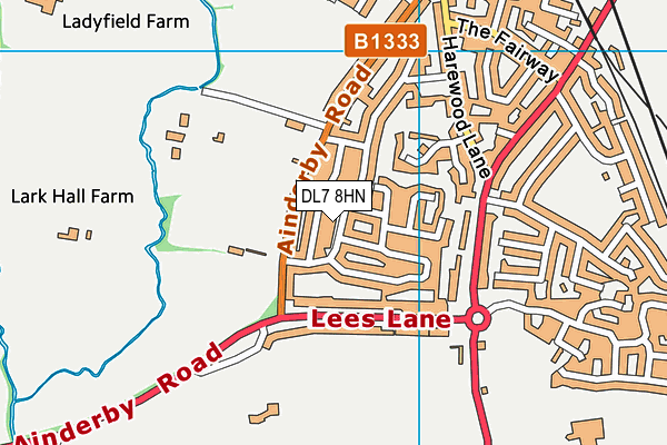 DL7 8HN map - OS VectorMap District (Ordnance Survey) DL7 8HN map - OS VectorMap District (Ordnance Survey)