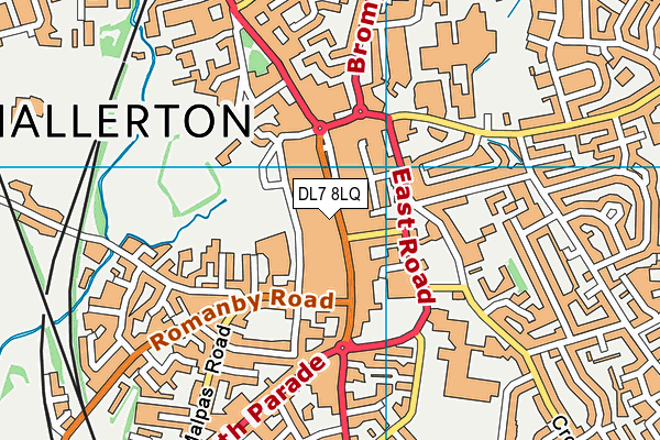 DL7 8LQ map - OS VectorMap District (Ordnance Survey) DL7 8LQ map - OS VectorMap District (Ordnance Survey)