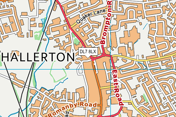 DL7 8LX map - OS VectorMap District (Ordnance Survey) DL7 8LX map - OS VectorMap District (Ordnance Survey)