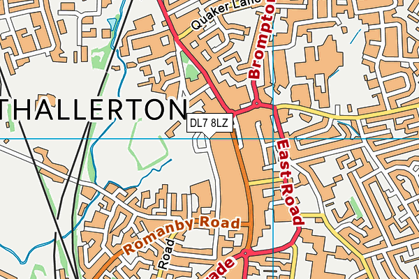 DL7 8LZ map - OS VectorMap District (Ordnance Survey) DL7 8LZ map - OS VectorMap District (Ordnance Survey)