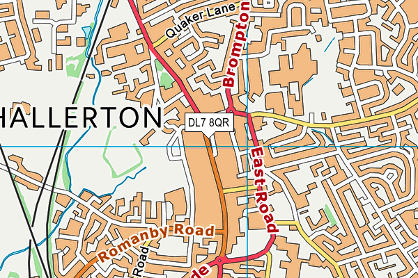 DL7 8QR map - OS VectorMap District (Ordnance Survey) DL7 8QR map - OS VectorMap District (Ordnance Survey)