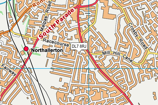 DL7 8RJ map - OS VectorMap District (Ordnance Survey) DL7 8RJ map - OS VectorMap District (Ordnance Survey)