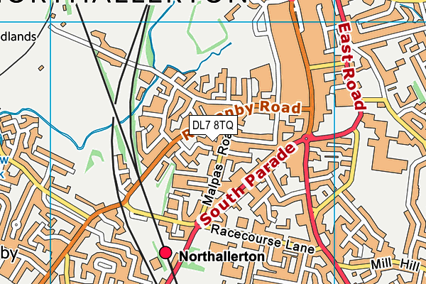 DL7 8TQ map - OS VectorMap District (Ordnance Survey) DL7 8TQ map - OS VectorMap District (Ordnance Survey)