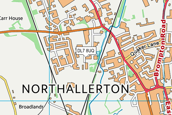 DL7 8UQ map - OS VectorMap District (Ordnance Survey)