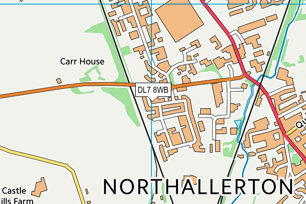 DL7 8WB map - OS VectorMap District (Ordnance Survey) DL7 8WB map - OS VectorMap District (Ordnance Survey)
