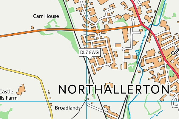 DL7 8WG map - OS VectorMap District (Ordnance Survey) DL7 8WG map - OS VectorMap District (Ordnance Survey)