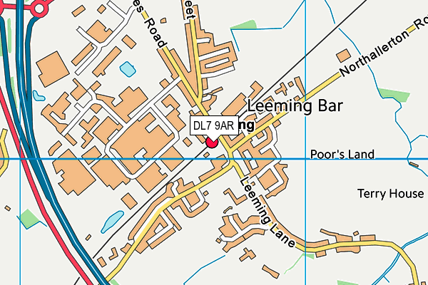 DL7 9AR map - OS VectorMap District (Ordnance Survey) DL7 9AR map - OS VectorMap District (Ordnance Survey)