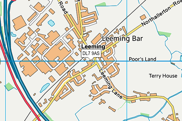 DL7 9AS map - OS VectorMap District (Ordnance Survey) DL7 9AS map - OS VectorMap District (Ordnance Survey)