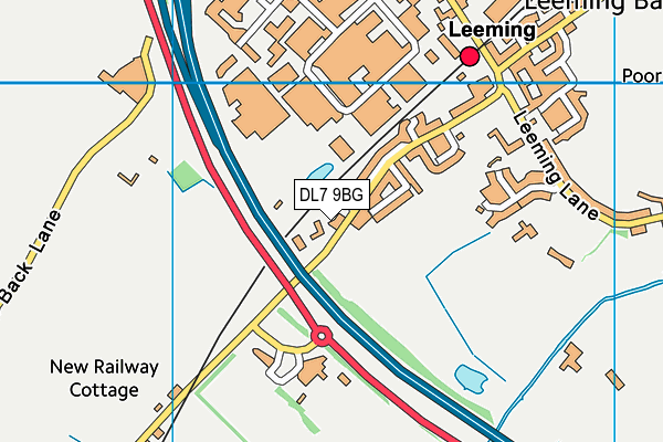 DL7 9BG map - OS VectorMap District (Ordnance Survey) DL7 9BG map - OS VectorMap District (Ordnance Survey)
