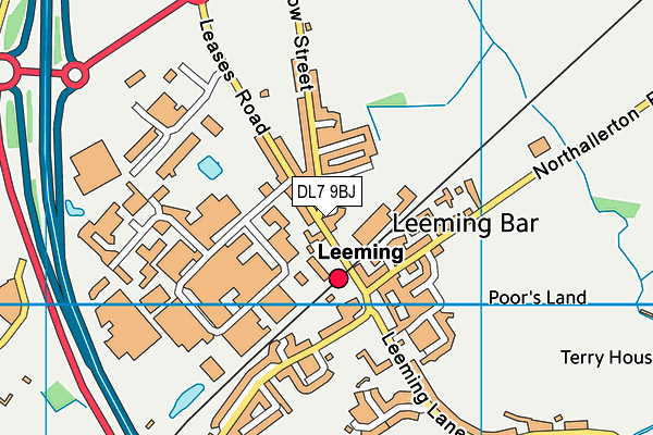 DL7 9BJ map - OS VectorMap District (Ordnance Survey) DL7 9BJ map - OS VectorMap District (Ordnance Survey)