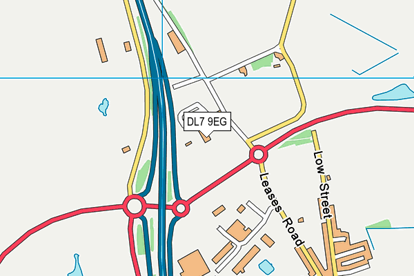 DL7 9EG map - OS VectorMap District (Ordnance Survey) DL7 9EG map - OS VectorMap District (Ordnance Survey)