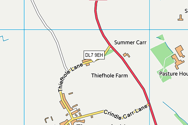 DL7 9EH map - OS VectorMap District (Ordnance Survey) DL7 9EH map - OS VectorMap District (Ordnance Survey)